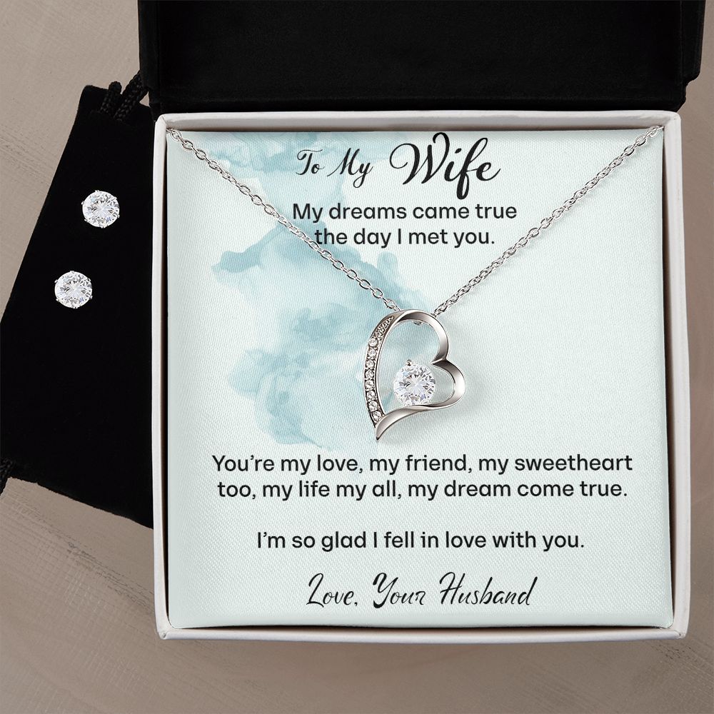 To My Wife - Happy 10th Anniversary - Interlocking Hearts Necklace – Our  Special Moments